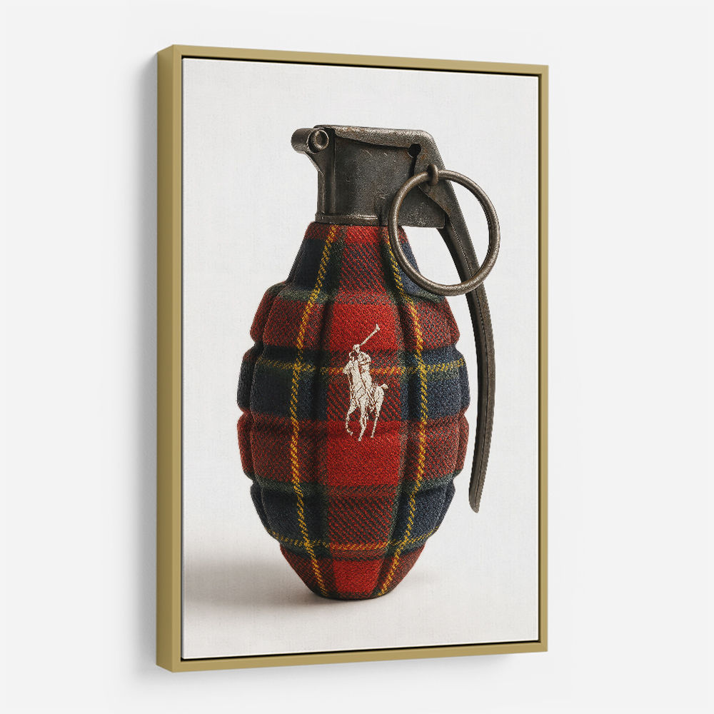 Ralph Lauren Fashion Inspired Grenade Wall Art   